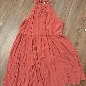 Mauve Halter Neck Dress